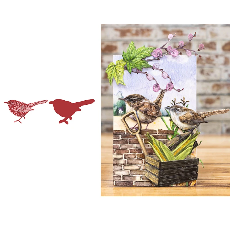 

Little Bird Metal Cutting Dies Scrapbook Embossed Paper Card Album Craft Template Diy Handmade Cut Die Stencils New For 2021
