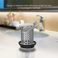 bath tub stainless steel drain protector bathroom accessories hair stopper durable silicone strainer bathtub sink drain hair cat
