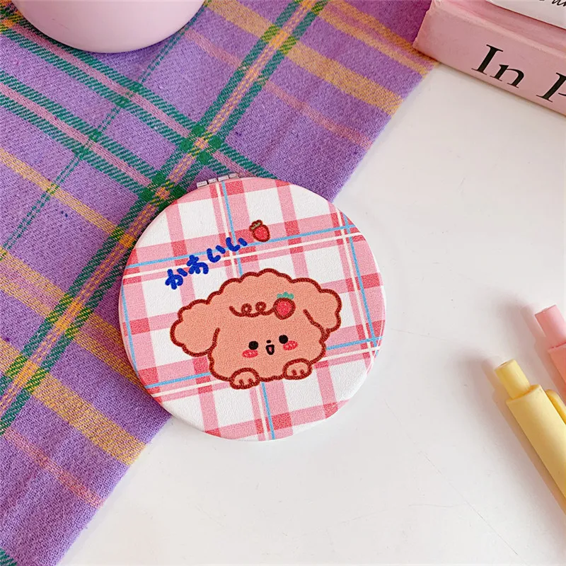 SW 1 шт. милый кролик медведь портативное зеркало для макияжа круглое