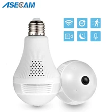 Panoramic Camera Wifi 1080P LED Light Fisheye Bulb Lamp CCTV Video Surveillance Home Security Burglar IP Camera 360 Degree