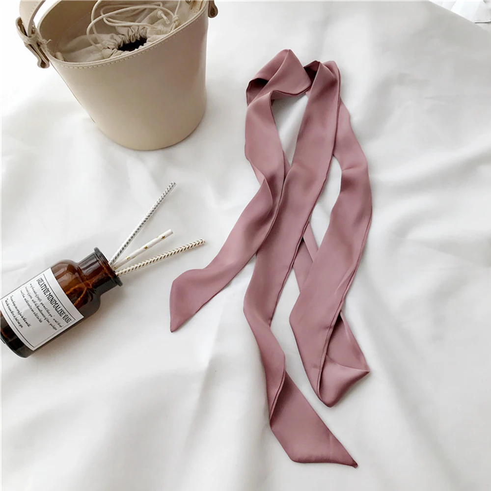 Галстук Бандана Женский Универсальный декоративный узкий длинный шейный платок
