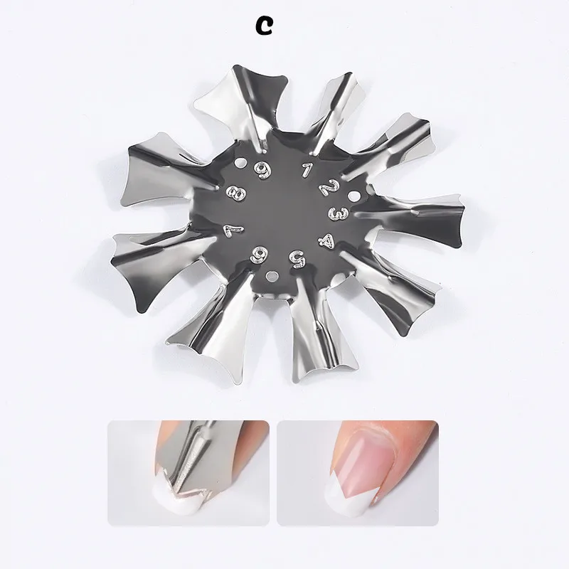 

Nail Manicure Edge Trimmer Nail Cutter Clipper Styling Tools Nail Gel Easy French Smile Line Nail Acrylic Tools 3 Sizes