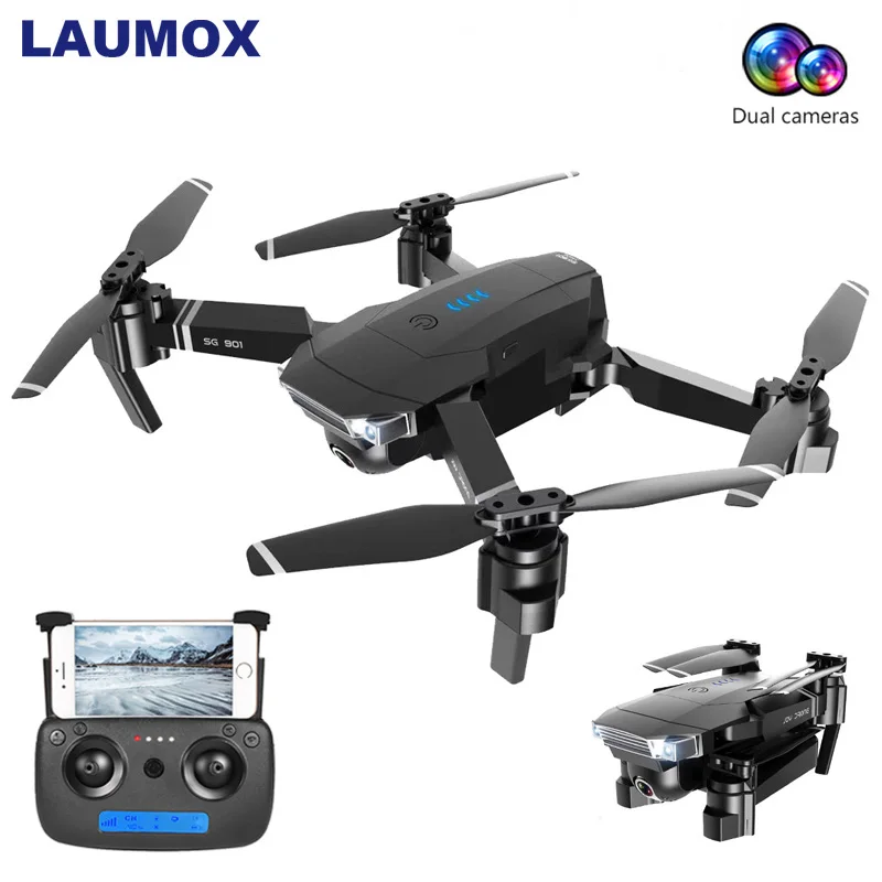Радиоуправляемый Дрон LAUMOX SG901 4K 1080P HD камера оптический поток Wi Fi FPV