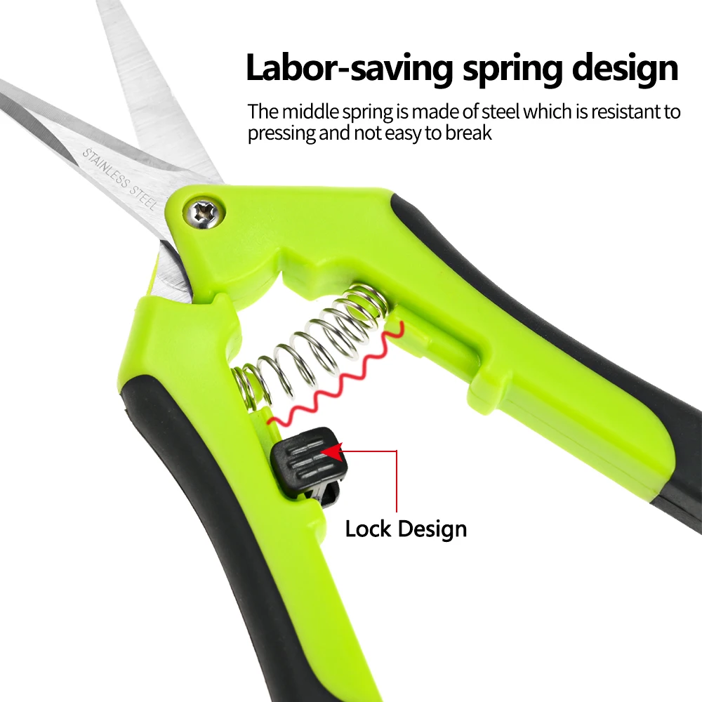 Садовый секатор из нержавеющей стали ручной инструмент для обрезки и резки