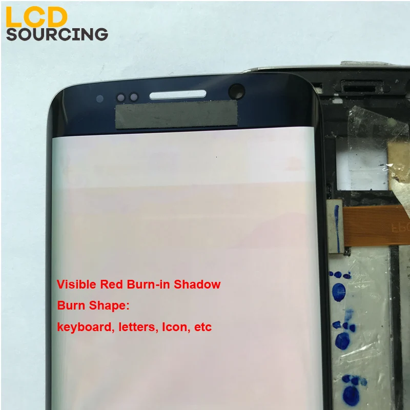 ЖК-дисплей Red Burn-Shadow AMOLED для Samsung Galaxy S6 Edge G925 EDEG Plus G928 сенсорный экран с