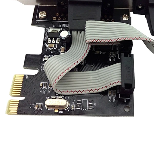 RS232 черный с диском расширения карты высокоскоростной добавить на WCH382L 9 Pin PCI-E