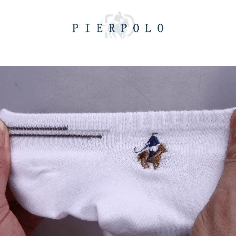 Pier Polo; дышащие повседневные мужские сетчатые носки, брендовые хлопковые короткие носки Мужские модельные туфли подарочные носки низкая цена прямые продажи 5 пар