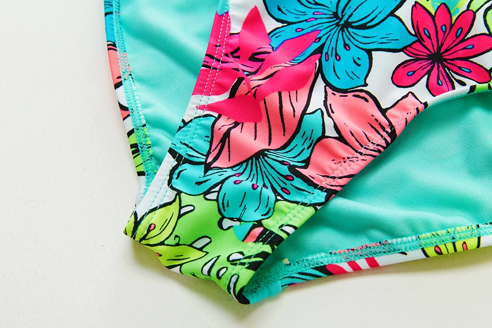 

4-18Y Girls Swimwear Teenager Kids Bikini set Tropical floral Girls Swimming outfits Children Swimwear Kids Beachwear