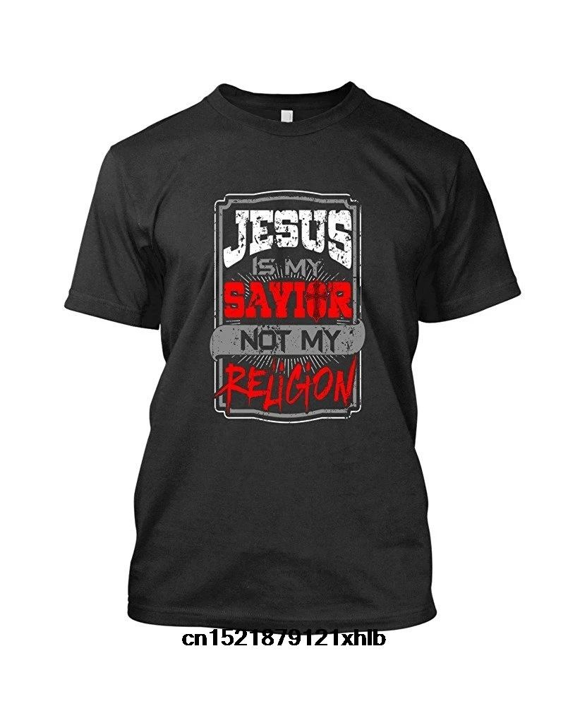Мужская футболка s Christian Jesus Is My Savior графическая забавная новинка wo men| |