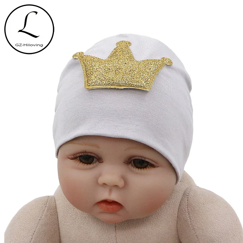 Новинка милая хлопковая шапка GZHilovingL с короной облегающие шапки для