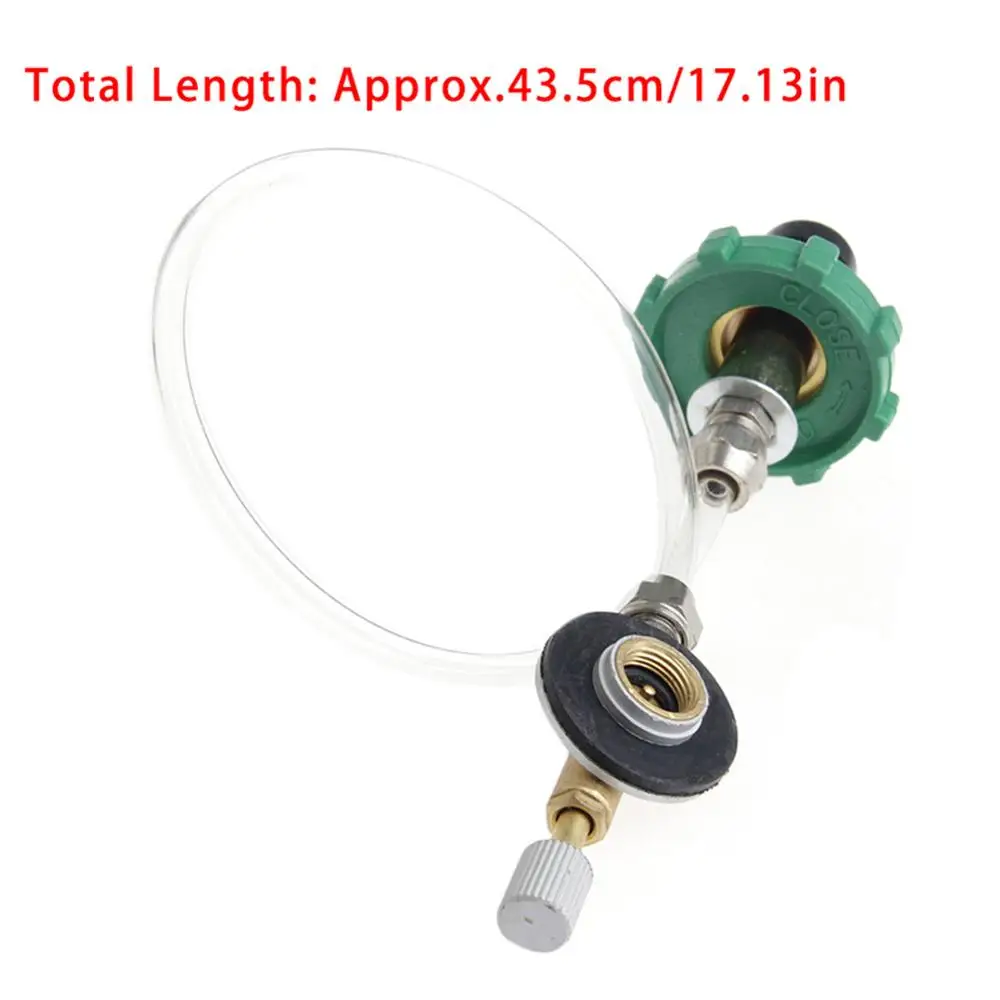 

Camping Propane LP Gas Refill Adapter Flat Cylinder Tank Coupler Valve Tool Part