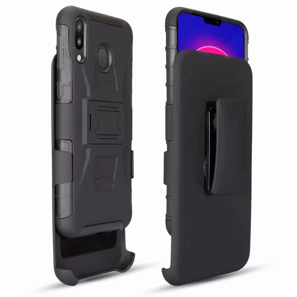Сверхпрочная гибридная Броня с зажимом для ремня чехол Huawei Honor MATE 20 P30 p20 lite Pro plus NOVA