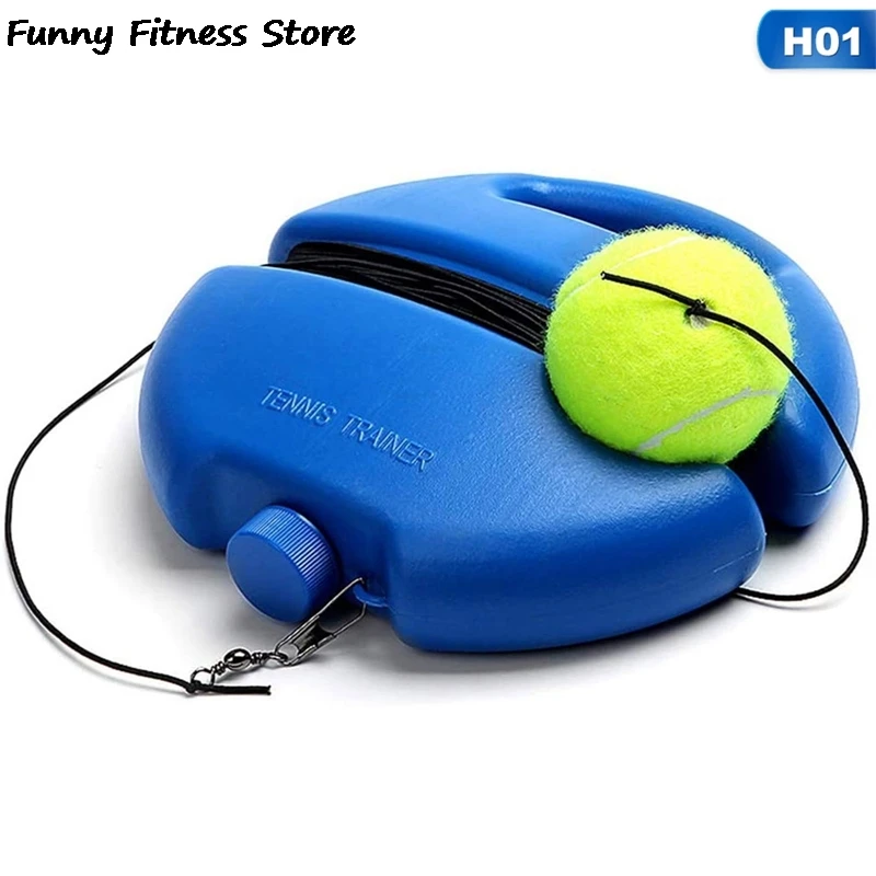 

Heavy Duty Tennis Training Aids Base With String Baseboard Practice Set Rebound Tennis Ball Trainer Partner Sparring Device