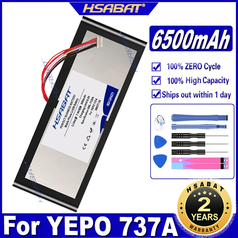 HSABAT 369277 2S 6500mAh Аккумулятор для ноутбука YEPO 737A 737/T/A совместимый