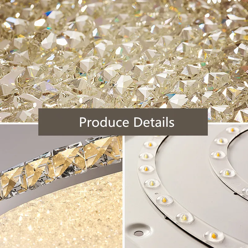 

Crystal Ceiling Lamp diameter 22/35/60/80cm for living room bedroom Modern LED Ceiling Lights lamparas de techo plafondlam