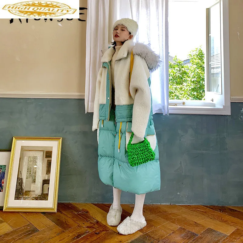 Пальто из натурального меха женская одежда 2019 корейское зимнее пальто для женщин