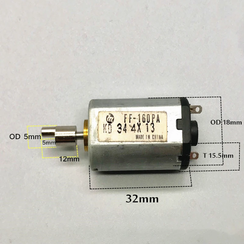 Машинка для стрижки волос постоянного тока 2 4 V 3 7 6000 об/мин маленький двигатель FF