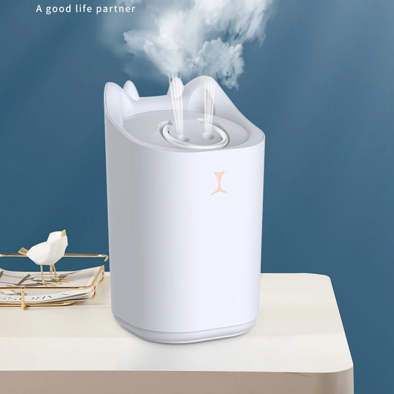 Фото Double Spray Humidifier Desktop 3000ML Large Capacity USB Portable Air Diffuser For Home White Бытовая техника Double Spray Humidifier Desktop 3000ML Large Capacity USB Portable Air Diffuser For Home White Бытовая техника
