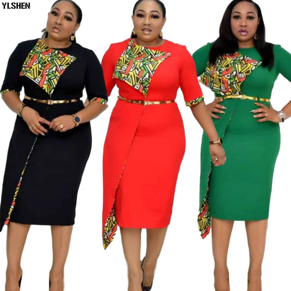 Платья в африканском стиле для женщин Одежда Платье пэчворк с принтом Дашики