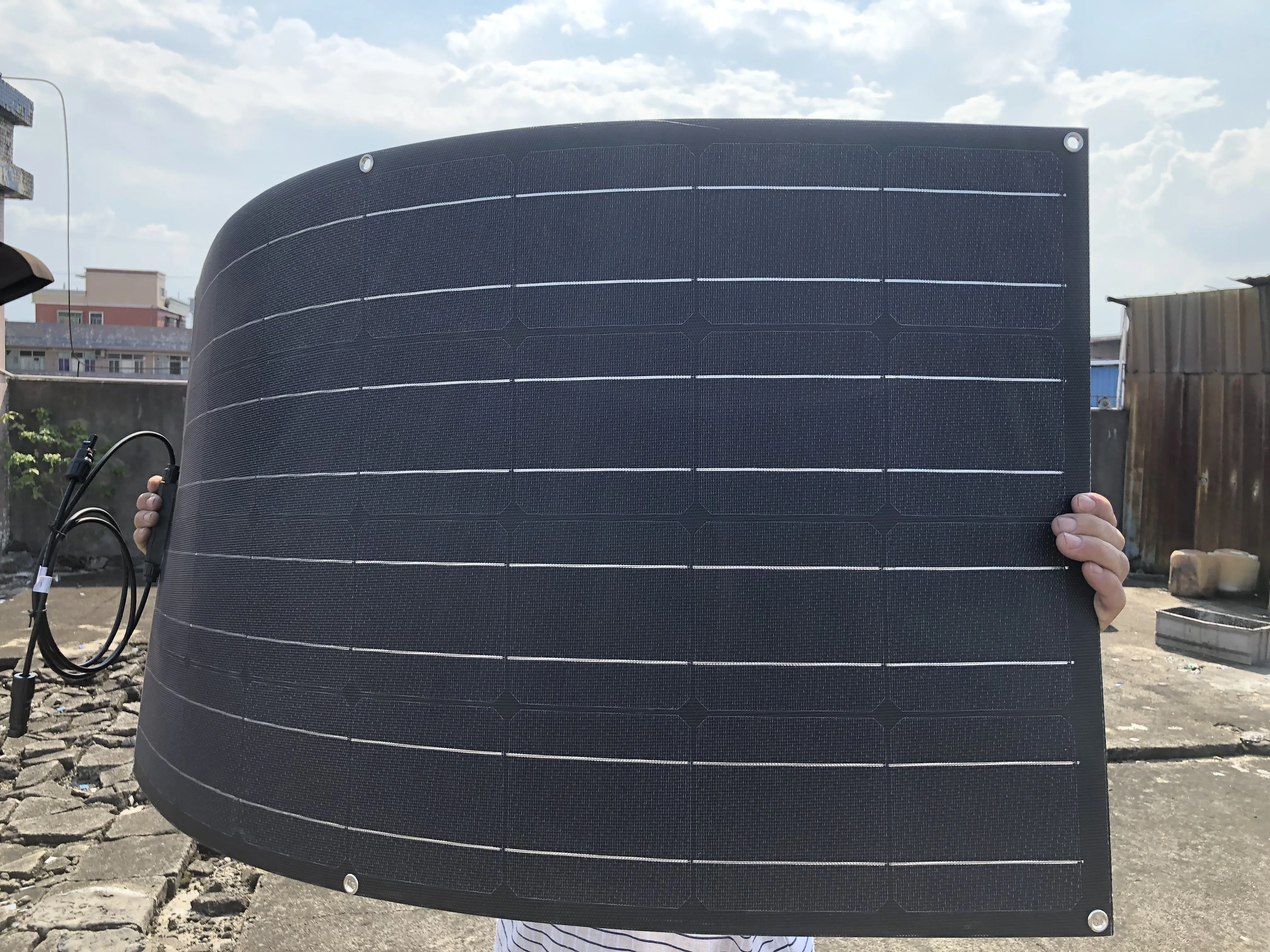 Купить Гибкая солнечная панель Etfe, 12 В, 100 Вт, 1000 Вт, 1200 Вт, 1400 Вт, 1600 Вт, 2000 Вт, зарядное устройство для солнечных батарей, для кемпинга, автомобиля, авт...