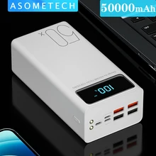 Power Bank 50000mAh Portable Charger LED Light Poverbank Powerbank 50000 mAh External Battery For iPhone Xiaomi Samsung Huawei