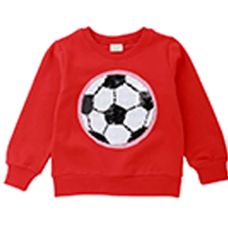Коллекция 2019 года осенне-весенний Детский свитер детская одежда с футбольным