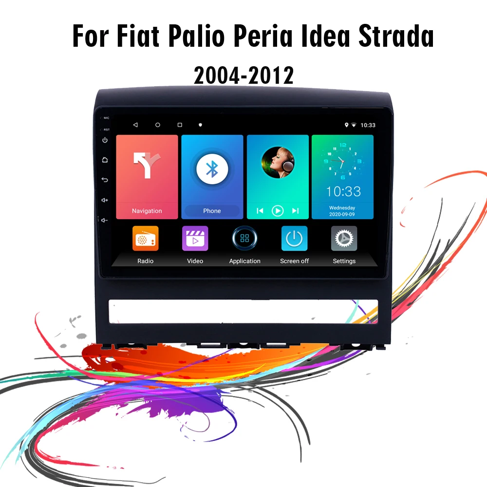 

Автомобильный мультимедийный плеер 9 дюймов, автомагнитола 2 Din на Android, с GPS Навигатором, для Fiat Palio Автомобильная стерео-система Idea Strada Zotye Z200