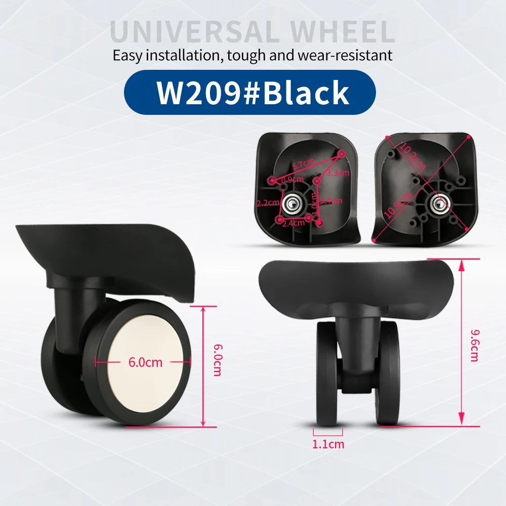 TANGYIPIN LTO Luggage suitcase wheels Replace travel trolley case accessories heavy-duty universal white wheels repair casters