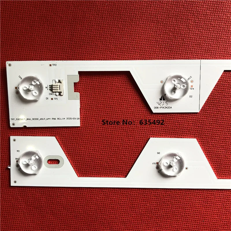 

LED Backlight strip 6 lamp For TCL U50S6806S L50E5800A LVU500NDEL SW-4C-LB5006-YH2 4C-LB5006-HR2 LB5005 TMT_50E5800_8X6_3030C