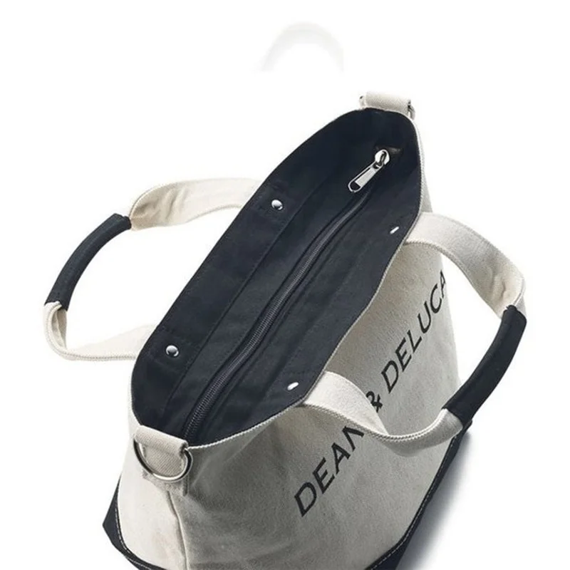 

New Fashion All-match Large-capacity Simple Canvas Bag Ladies One-shoulder Diagonal Portable Shopping Storage Bag Sac A Main Gg