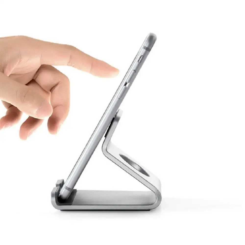 Алюминиевый сплав Настольный держатель для телефона нескользящий мобильный