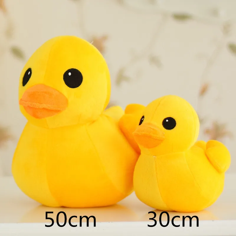 30-50 см мягкие куклы резиновая утка большая желтая плюшевая кожа лучший подарок
