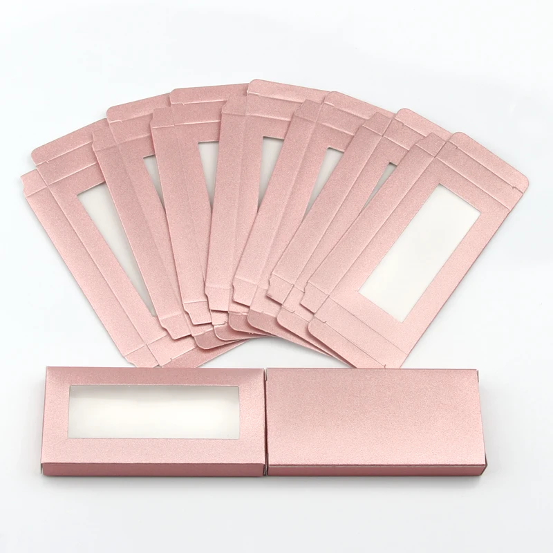 Wholesale10/50/100Pcs Packing box for eyelash blank eyelashes package Multicolor paper box Eyelashes DIYflash packing makeup box