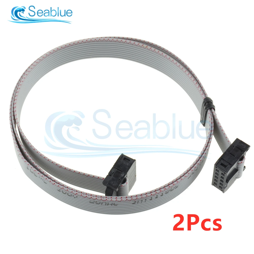 2 шт./лот 70 см 10 контактов 54 мм разъем мама-мама кабель для USB ASP ISP JTAG AVR провод P IDC