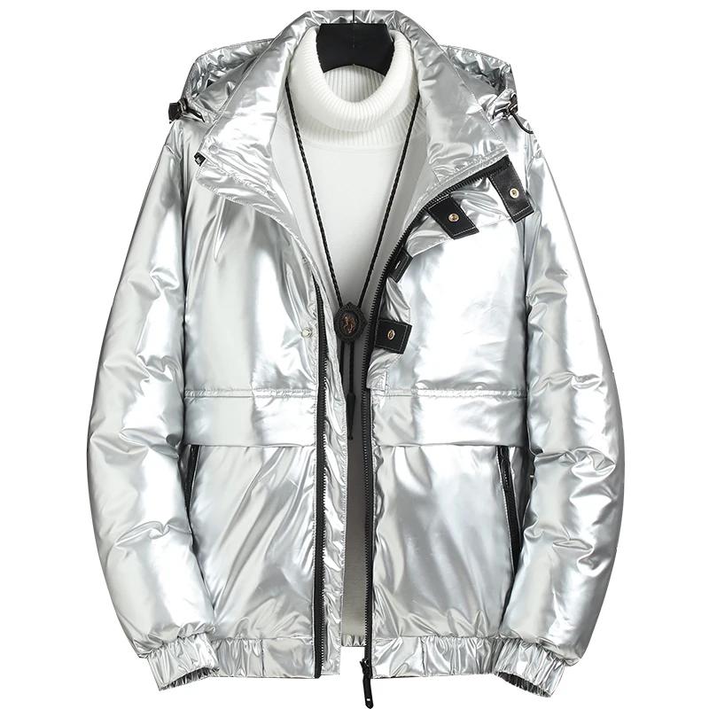 

Men's Winter Down Jacket Thick Warm 95% Duck Down Jacket Men Waterproof Hooded Coat High-quality Top Cow Leather Drop Shipping