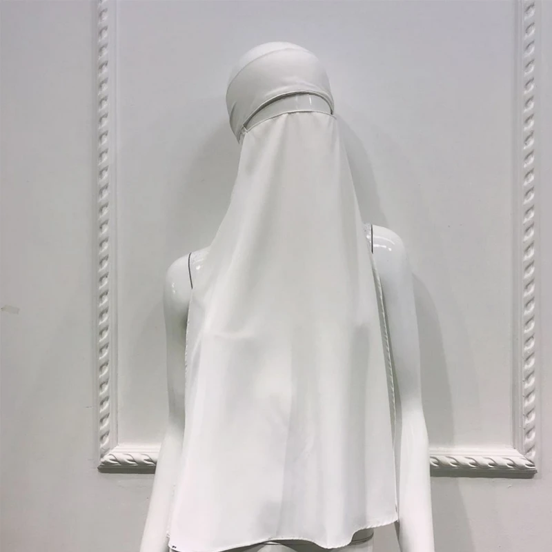 Женская мусульманская капота Niqab Паранджа скромная одежда хиджаб однослойный