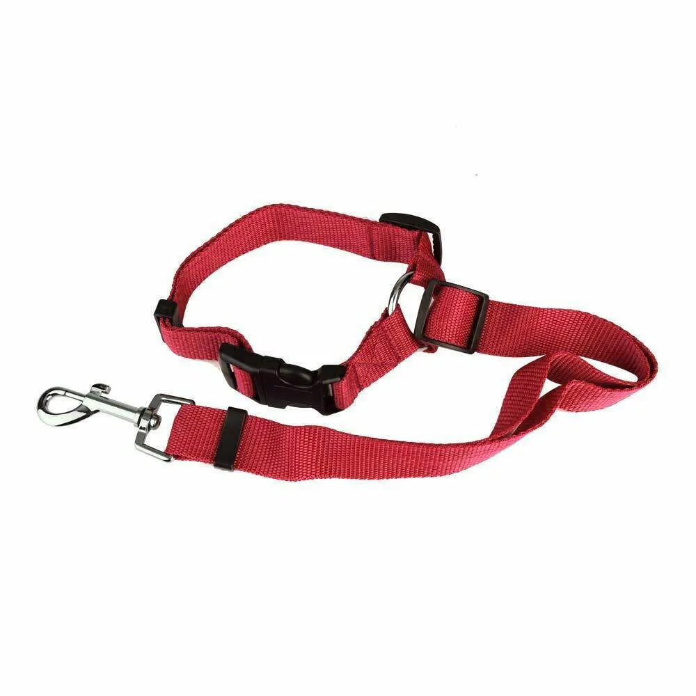 

1pcs Adjustable Pet Dog Seat Belt Lead Clips Safety Harness Restraint Car Van Journey Travel Rear Seat Traction Rope For Dog