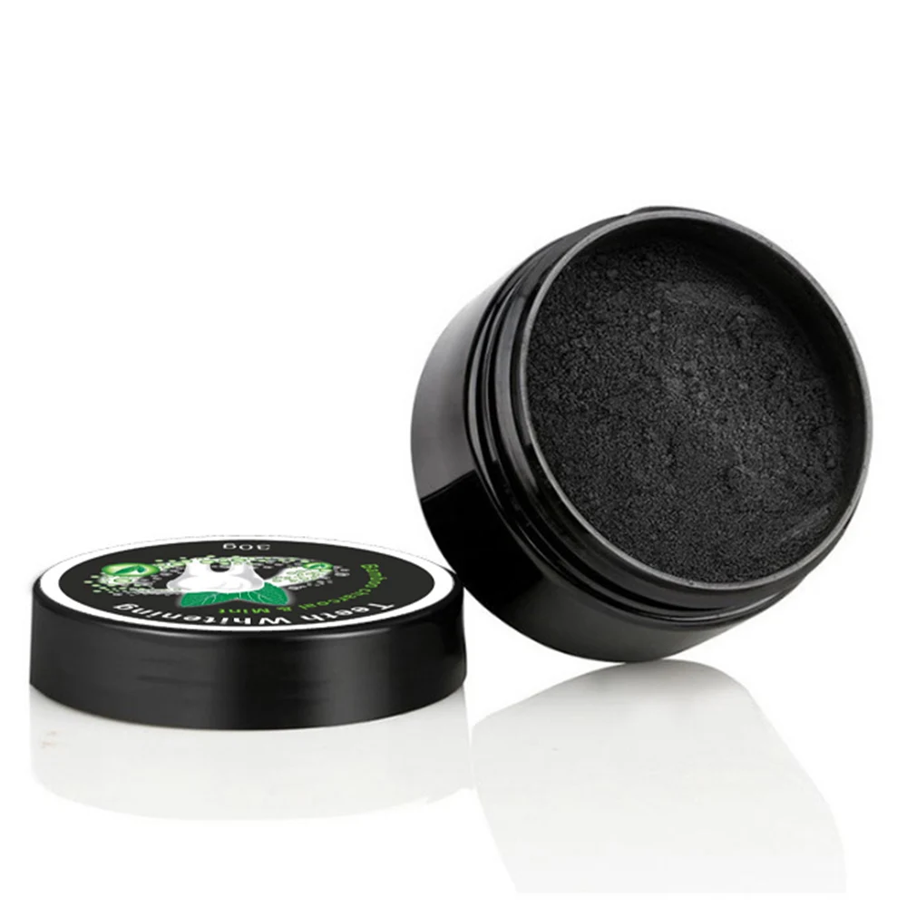 Бамбуковый уголь порошок для отбеливания зубов натуральный органический пятен