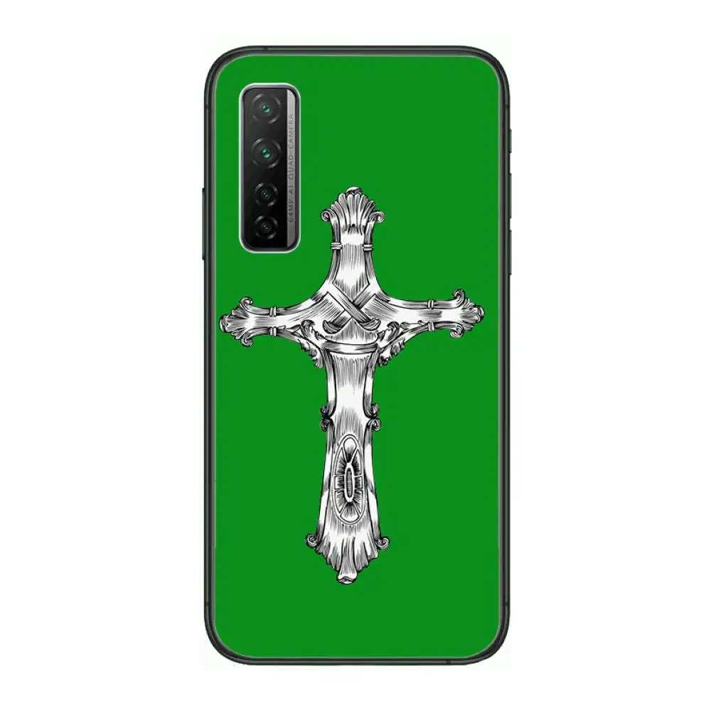 

Christian Jesus cross Case Phone Case For Huawei mate 40 30 10 20 40 8 9 Lite Z Pro Black Etui 3D Coque Painting Hoesjes 5g bla
