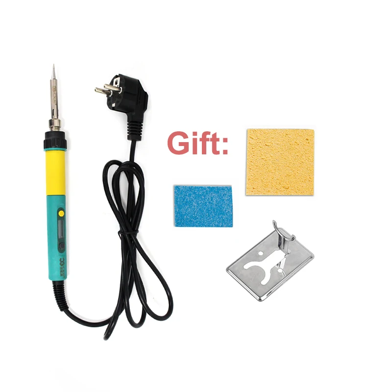 

Free shipping EU Plug CXG 936d+ led temperature Adjustable electric soldering iron 220V 100W Internal heating Soldering Station