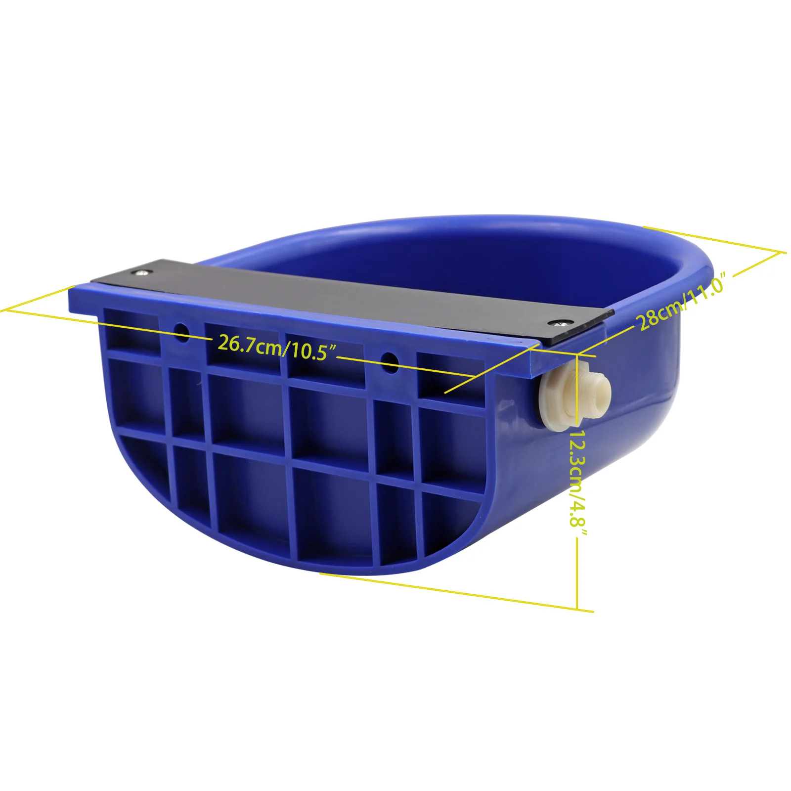 

New Blue Cow Horse Automatic Water Bowls High plastic Drinking Bowl Float Outlet For Livestock Cattle Dog Sheep Pig Feeder