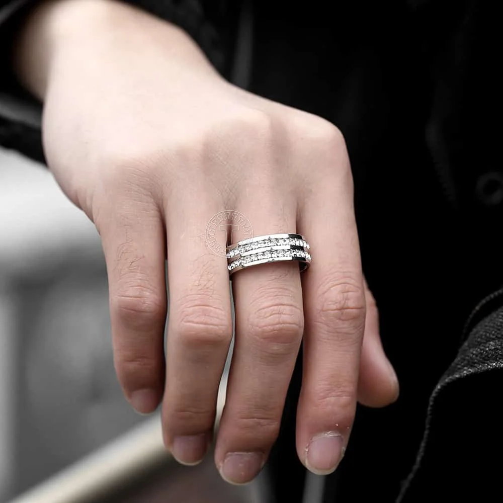 Парные обручальные кольца из нержавеющей стали золотистого и серебристого цвета