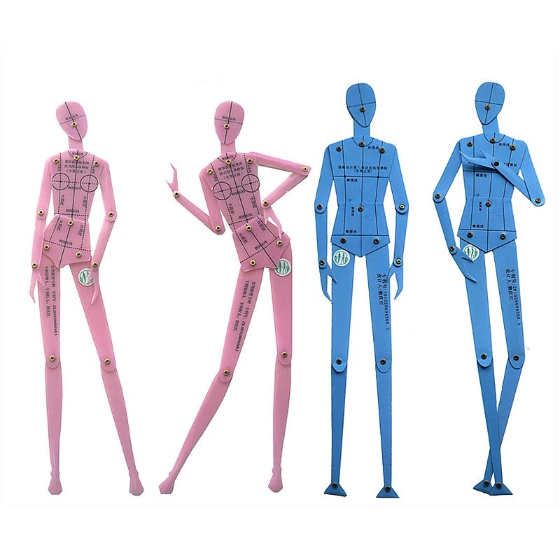 

Fashion Ruler Set Clothing Design Human Body Drawing Template Men's and Women's Fashion Figure Template Combination Board Set