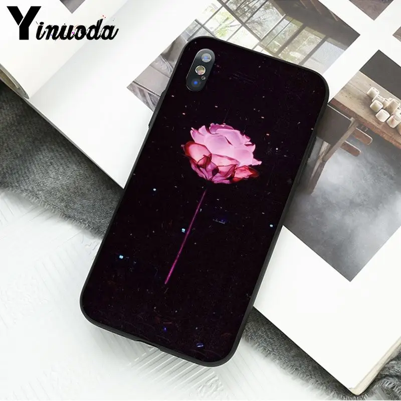 Yinuoda светящиеся цветы звезды в темноте Fundas чехол для телефона iPhone 5 5Sx 6 7 7plus 8 8Plus X XS