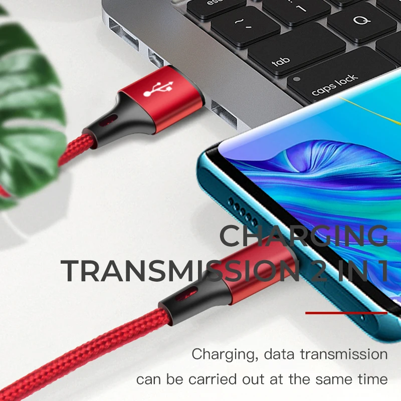 

iONCT USB Type C Cable 3A Fast Charging USB C Data Cord usb-c Charger For Samsung Xiaomi MI 8 Redmi Note 7 Type-C Cable wire
