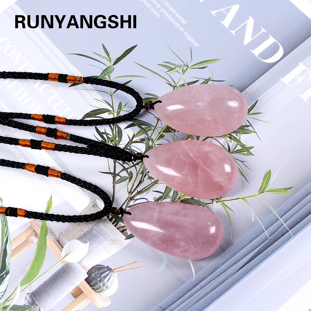 Runyangshi 1 шт. натуральный кристаллический камень роза кварц вода фотоэлемент