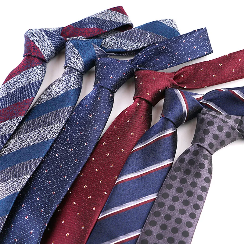 Горячая продажа 7 см классические мужские галстуки винтажные полосы в горошек