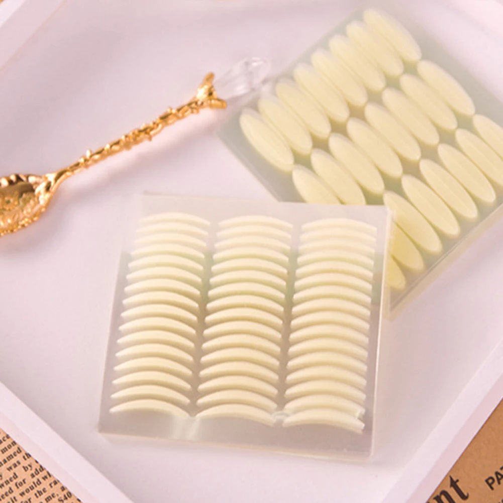 Суперлипкая лента для макияжа глаз широкая и узкая клейкая 48 шт. Прочный