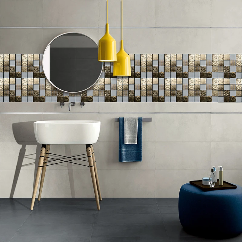 Самоклеющиеся водонепроницаемые наклейки для кухни ванной ПВХ 10 шт./компл. | Дом и