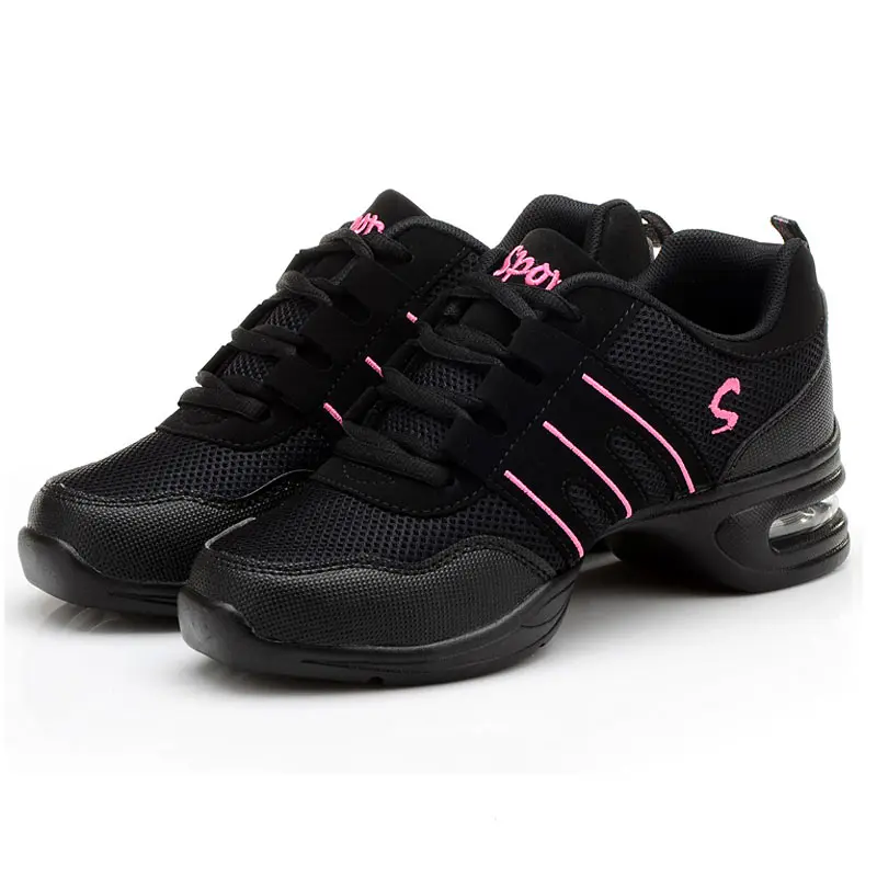 760 Black rose Размеры 28-42; обувь для джазовых танцев; женские Танцевальные Кроссовки; легкая дышащая женская танцевальная обувь; Современная женская спортивная обувь - Цвет: 760 Black rose